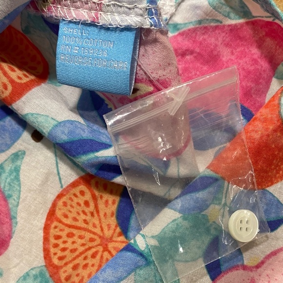 J. McLaughlin Multicolor Fruit Print Button Down Shirt - Picture 4 of 4